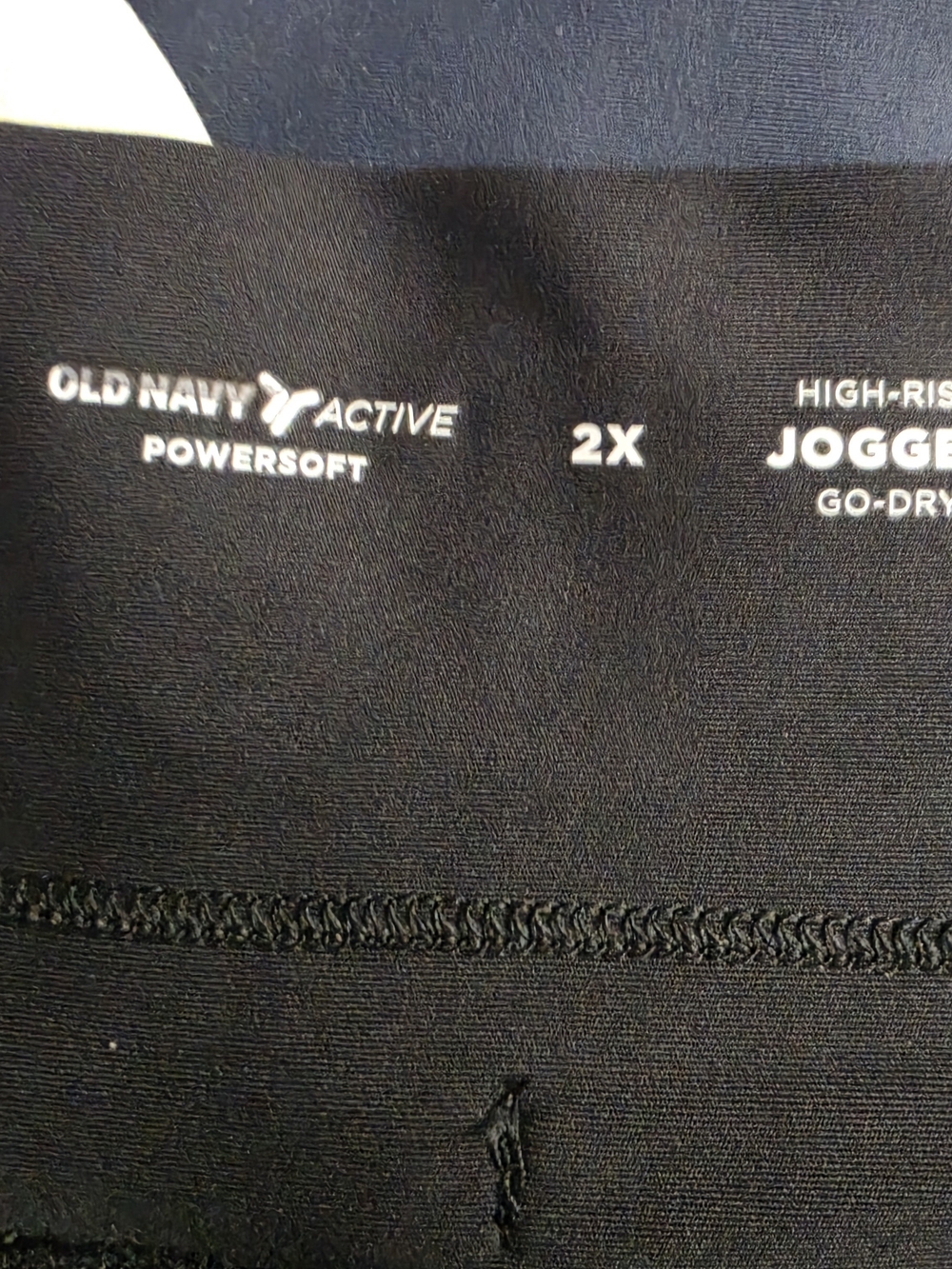 Black Drawstring Athletic Joggers with Zipper Pockets - Picture 5 of 5